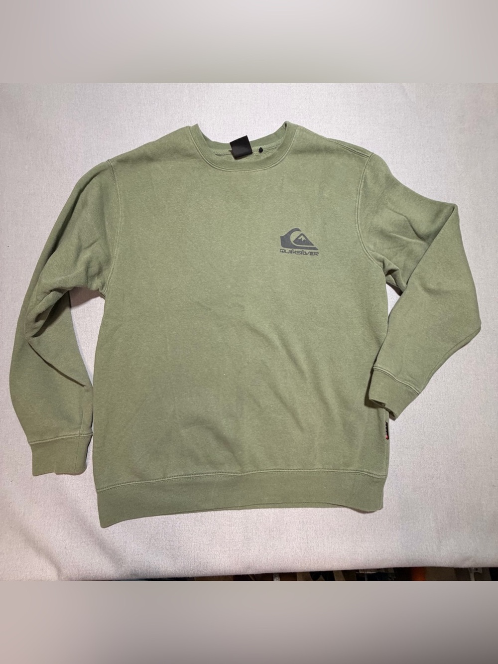 Quiksilver Men's Olive Green Crewneck Pullover